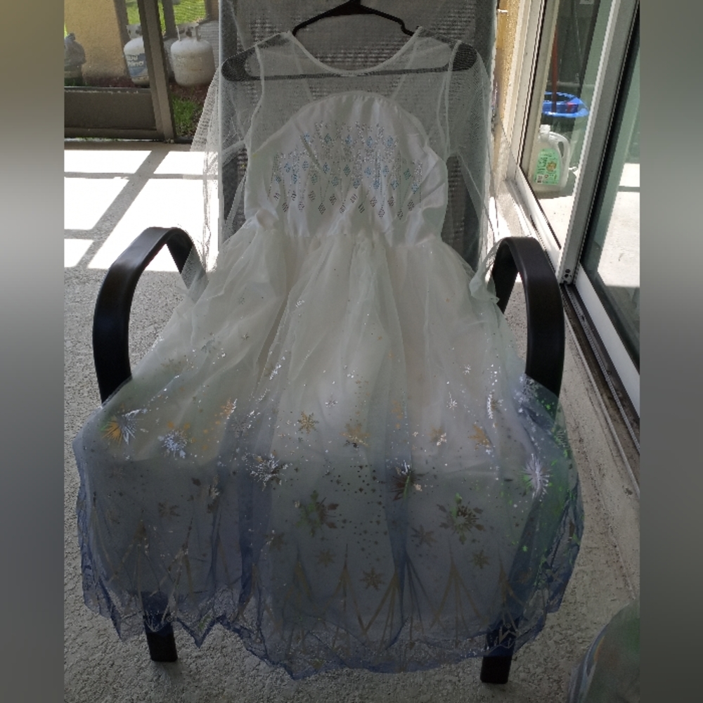 Winter Snow Princess Elsa Dress